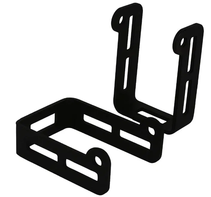 46537 – RIGID IND Driving/ Fog Light Mounting Bracket, Universal Mount Mounts 2 D-Series Lights Powder Coated Black S...